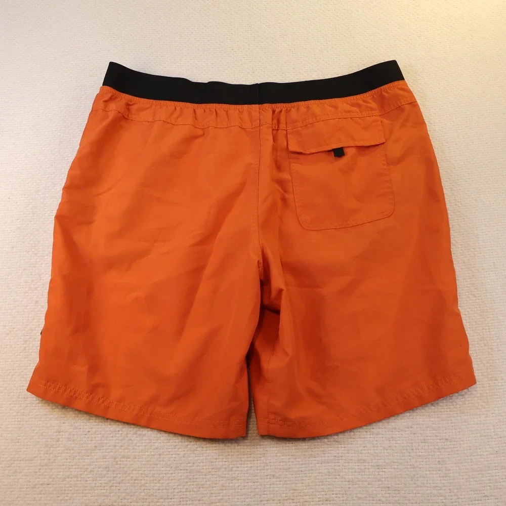 Prana Mens XL Shorts Orange Mojo Breathe Recycled Activewear M3MOJO110